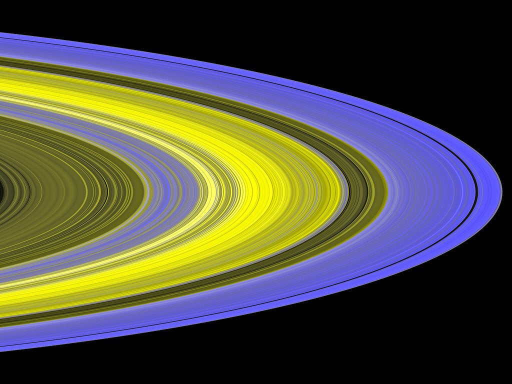 Detail of Saturn's Rings by Corbis