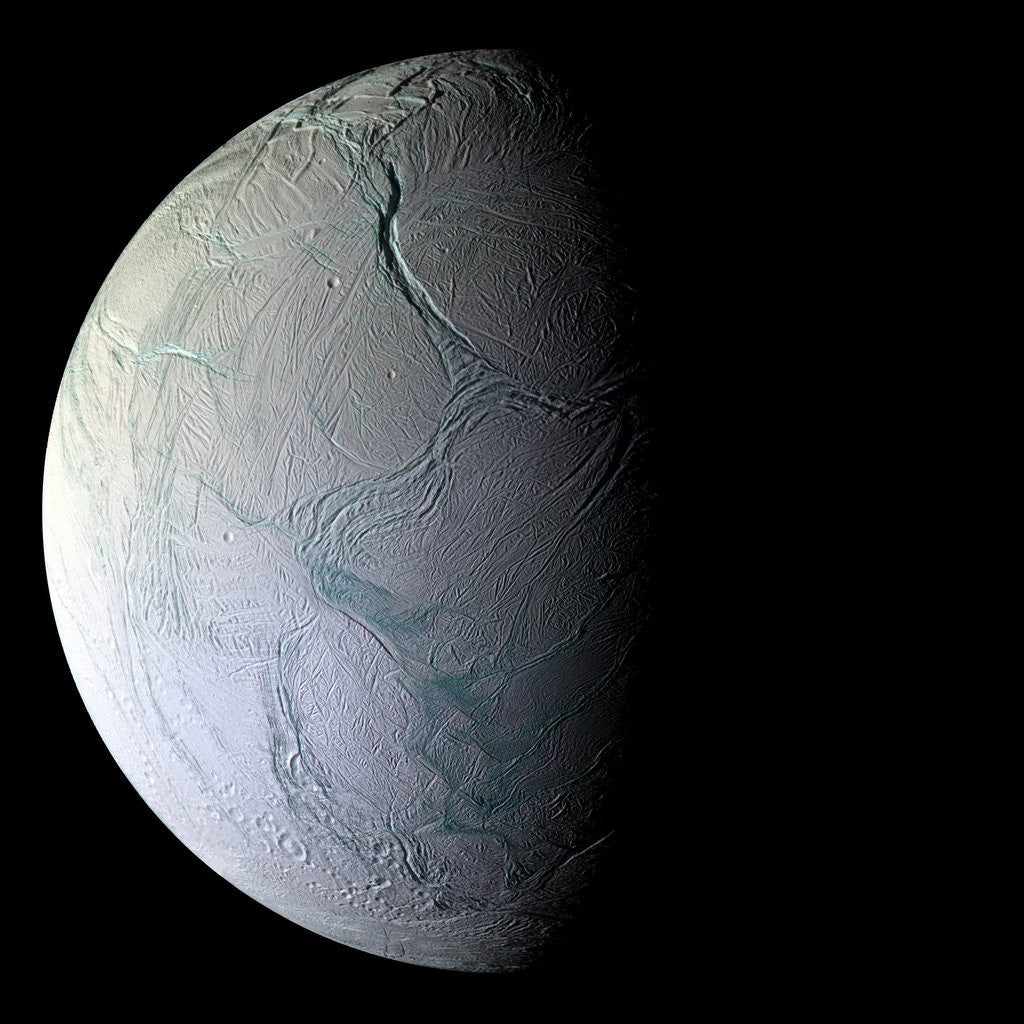 Detail of Enceladus by Corbis