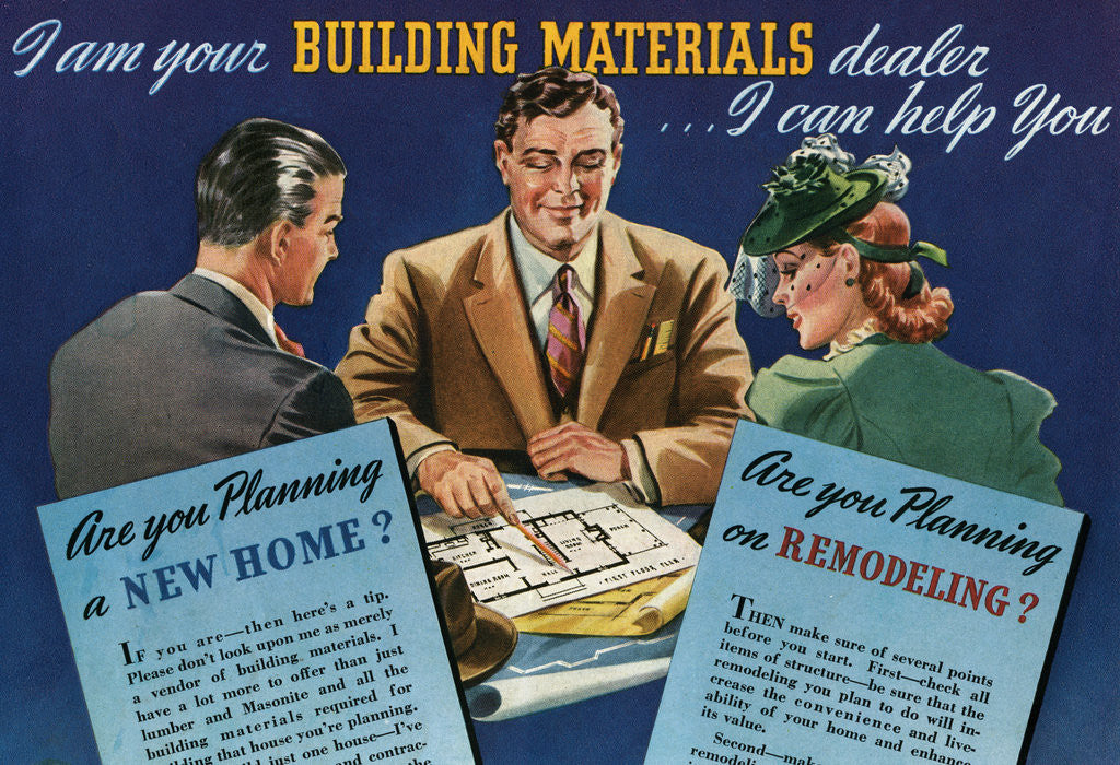 Detail of I Am Your Building Materials Dealer Illustration by Anonymous