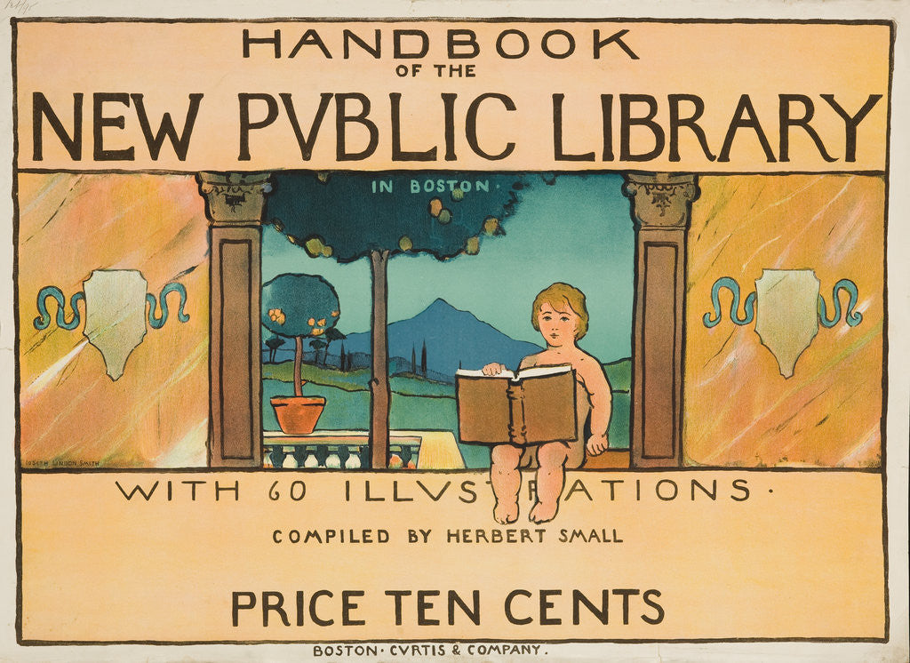 Detail of Handbook of the New Public Library Poster by Joseph Linden Smith