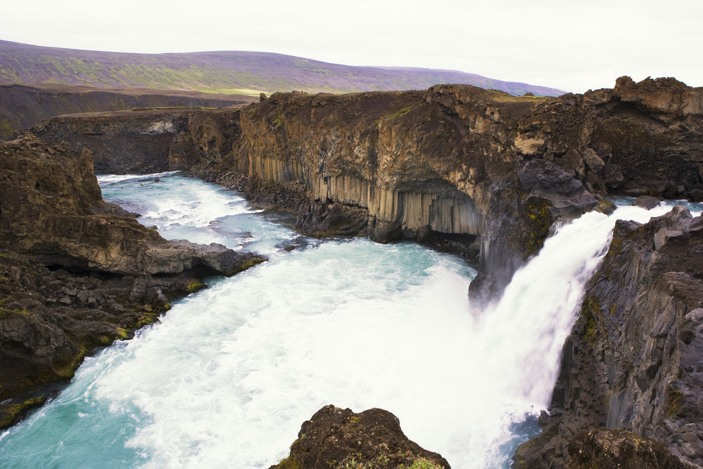 Detail of Aldeyjarfoss Waterfall by Anonymous