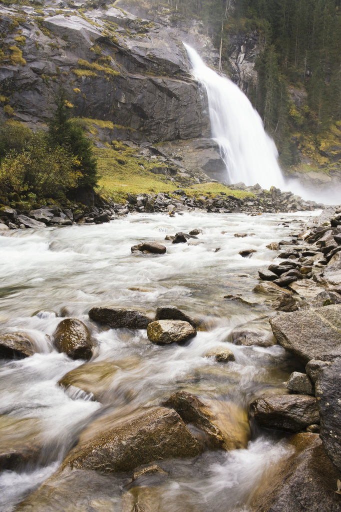 Detail of Krimmler Waterfall and River by Anonymous