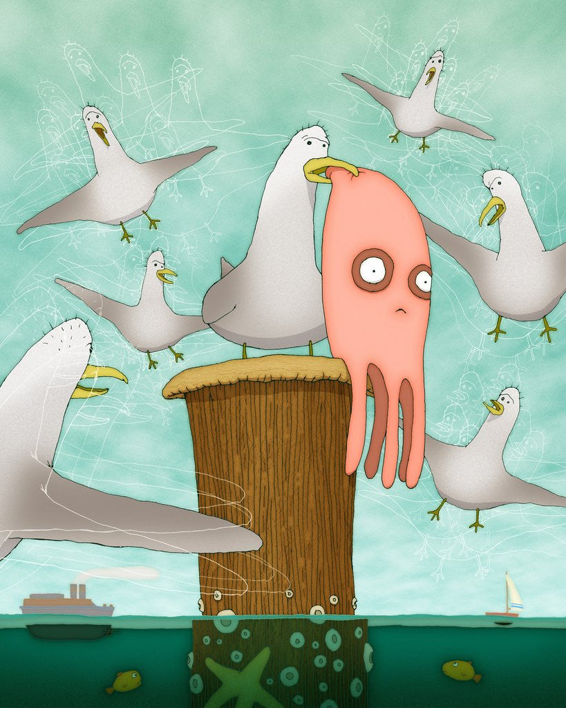 Detail of Poor Little Calamari by Anonymous