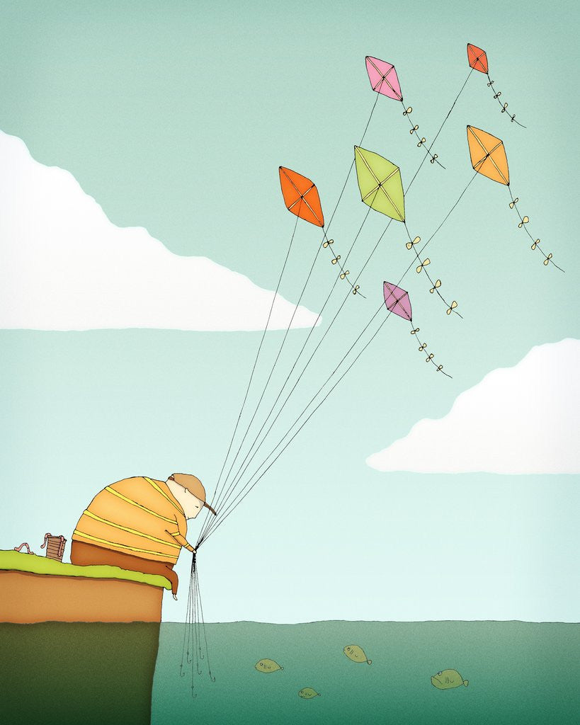 Detail of Fly Fishing by Anonymous