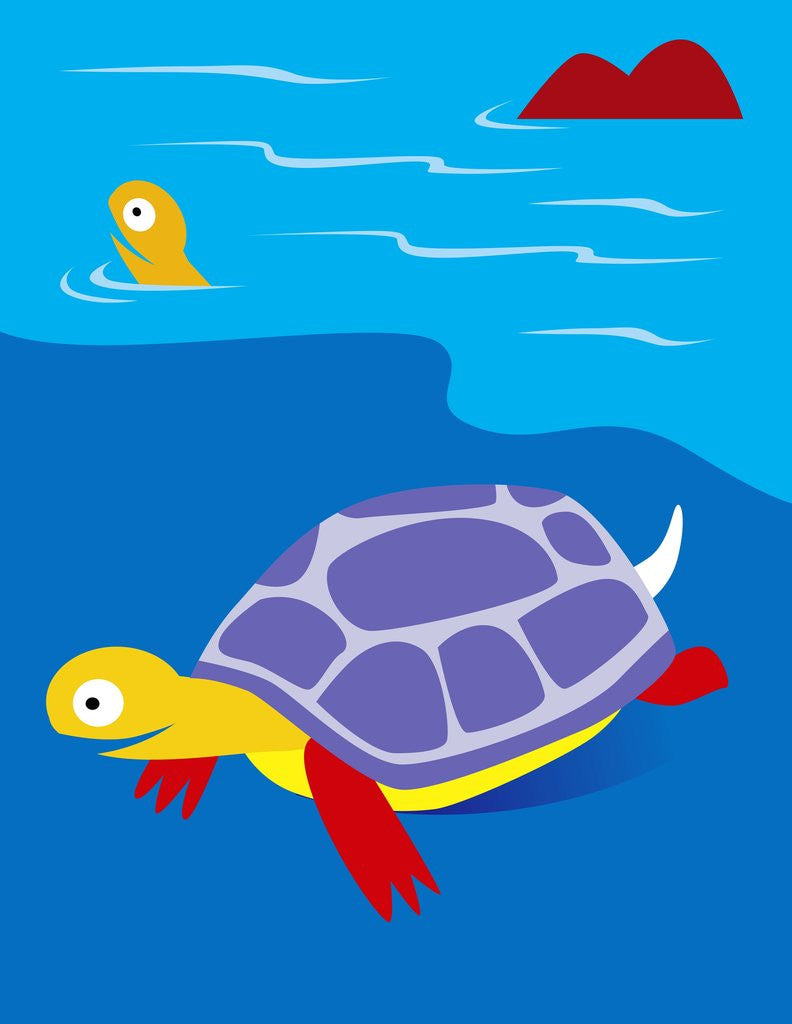 Detail of Sea Turtles by Anonymous