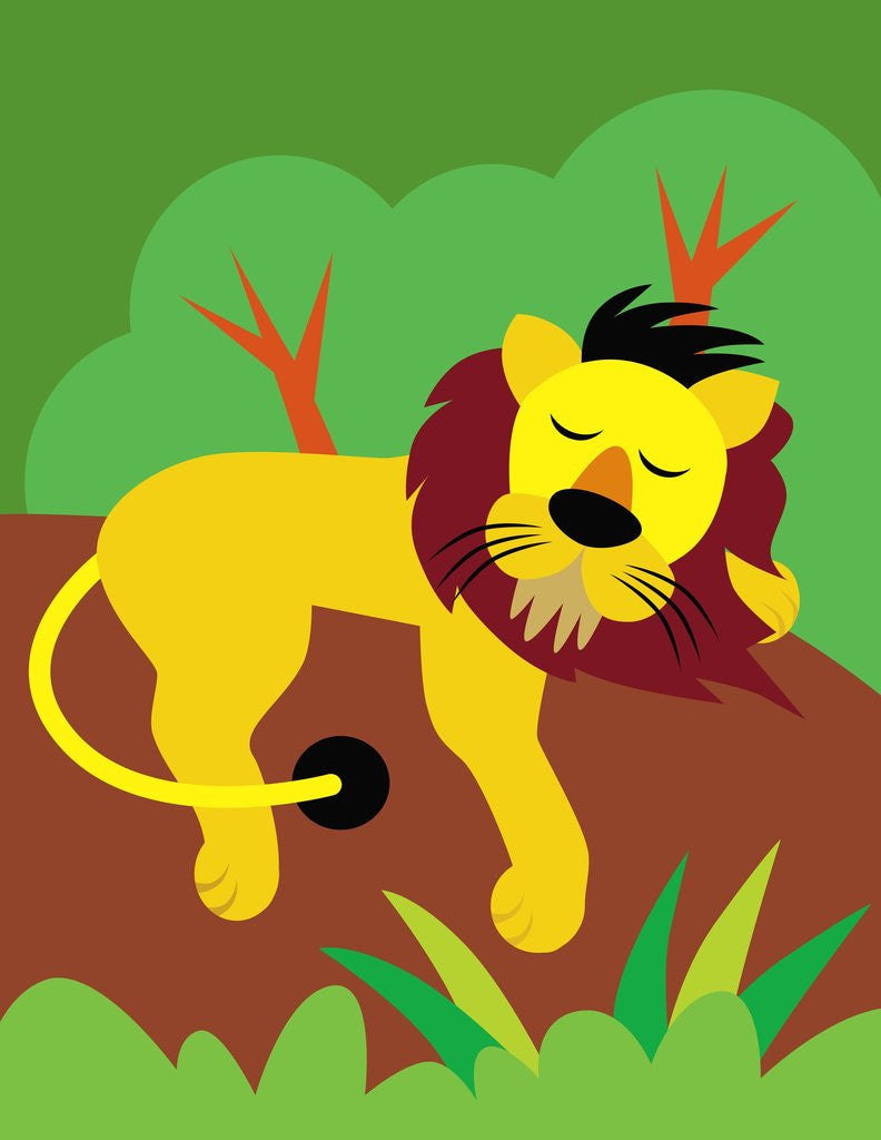Detail of Resting Lion by Anonymous