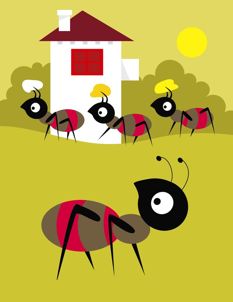 Detail of Ants Carrying Food by Anonymous