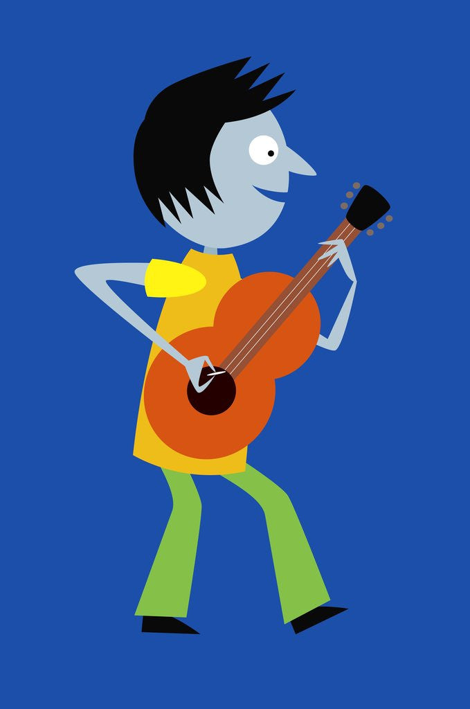 Detail of Guitarist by Anonymous