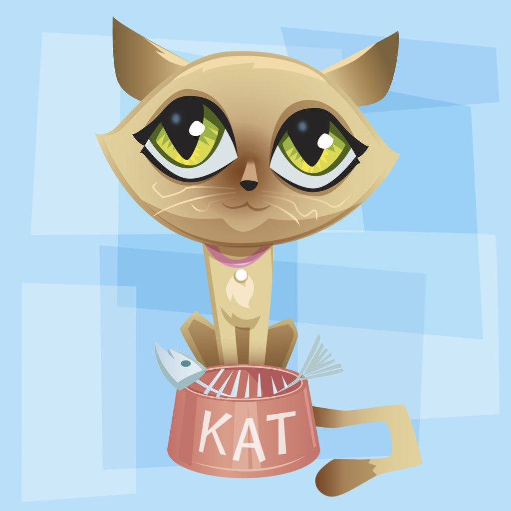 Detail of Anime Cat by Anonymous