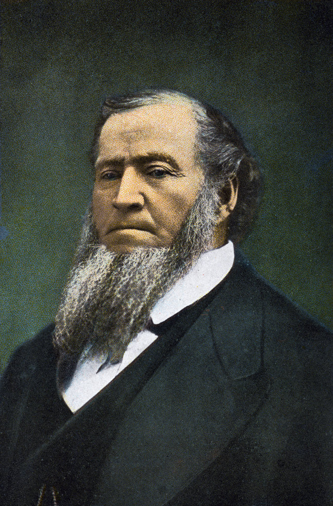 Detail of Postcard of Brigham Young by Anonymous