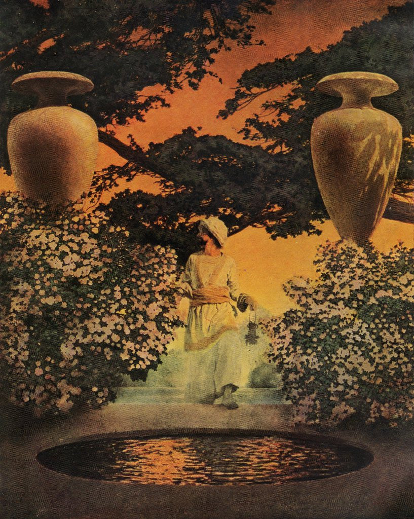 Detail of Prince Agib Illustration by Maxfield Parrish