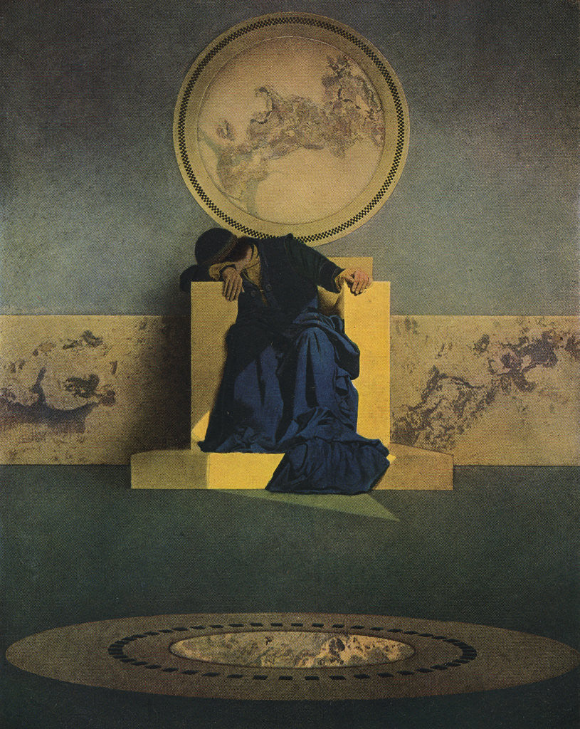 Detail of The Young King of the Black Isles Illustration by Maxfield Parrish