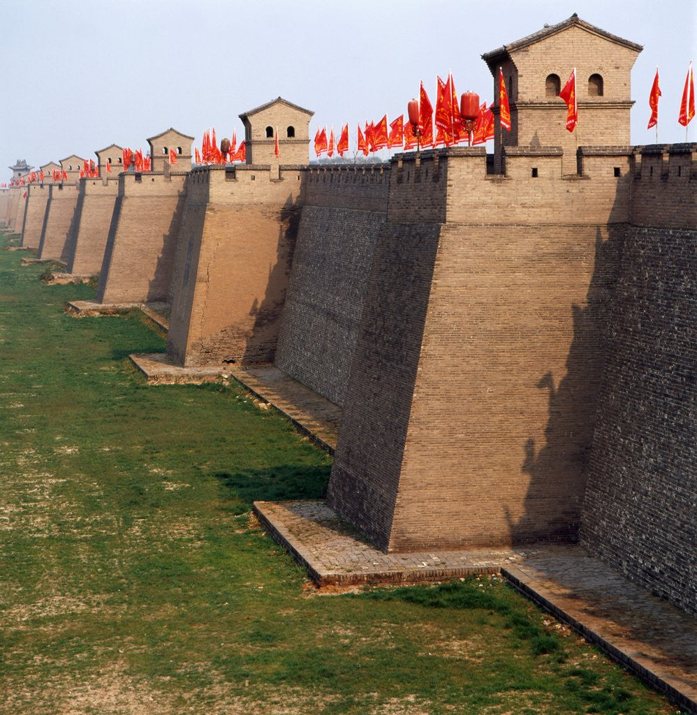 Detail of Walls of the Pingyao ancient city by Corbis