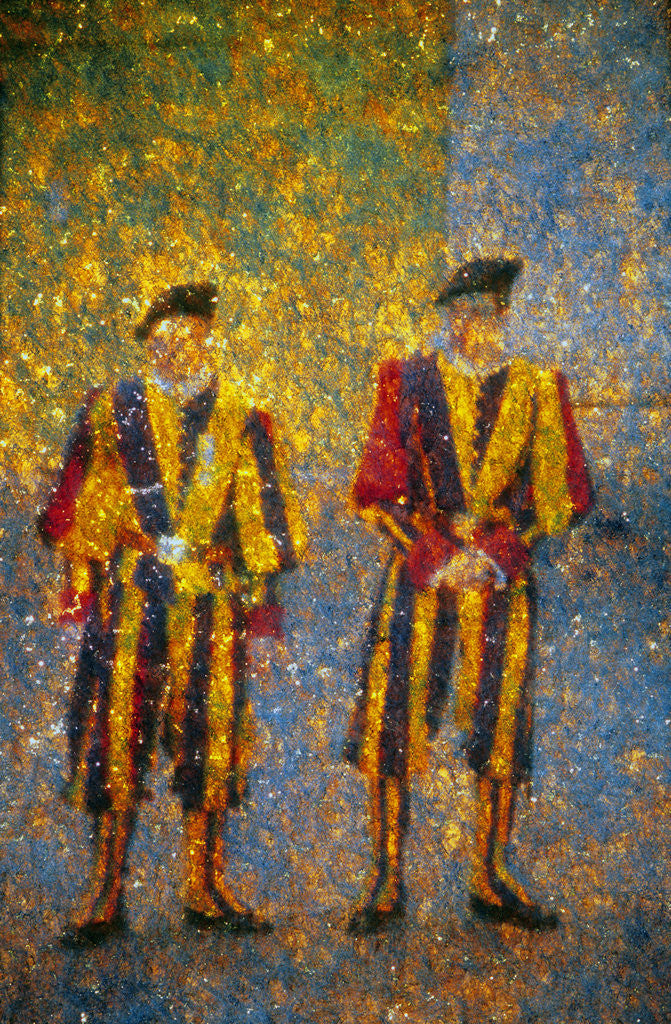 Detail of Vatican's Guards by Andre Burian