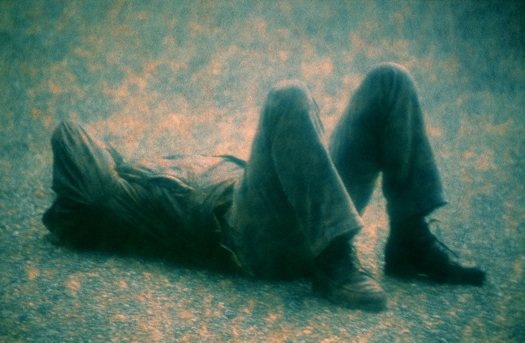 Detail of Man Lying on the Floor by Andre Burian