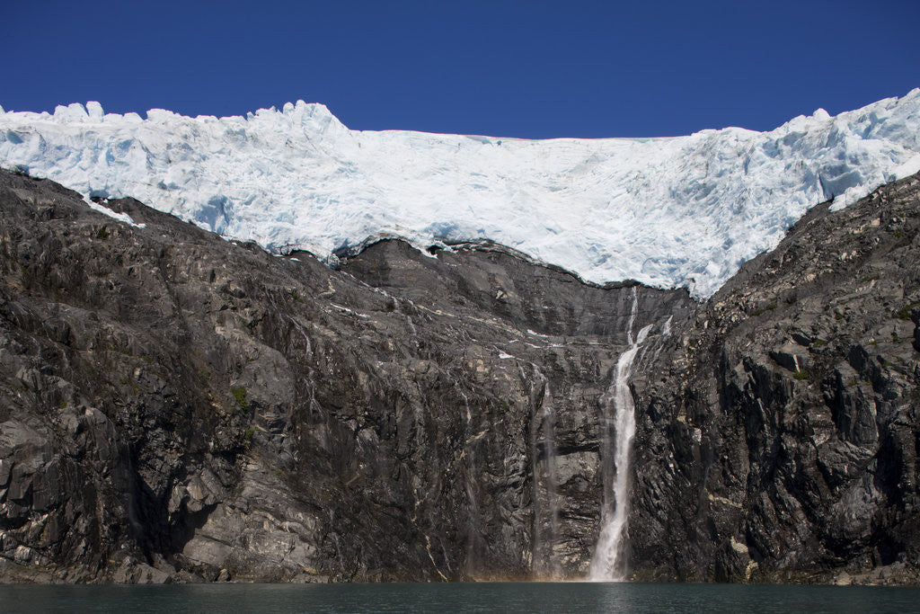 Detail of Blackstone Glacier on Prince William Sound in Alaska by Corbis