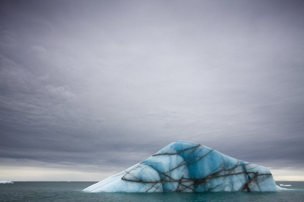 Detail of Deep Blue Iceberg Near Brasvellbreen Glacier on Nordaustlandet by Anonymous
