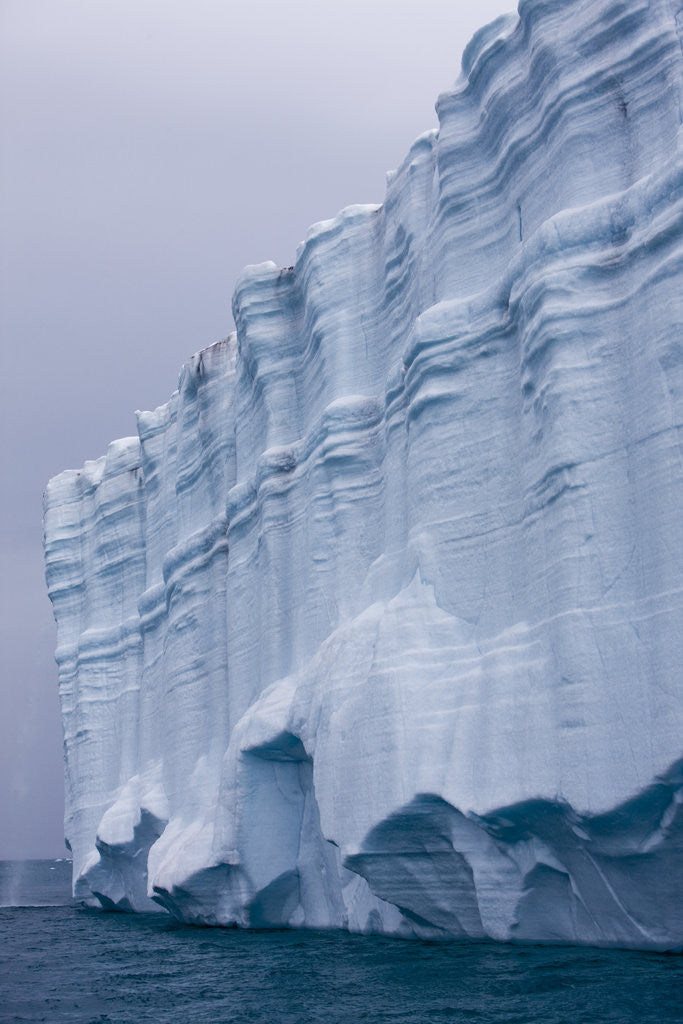 Detail of Striated Face of Brasvellbreen Glacier on Nordaustlandet by Anonymous