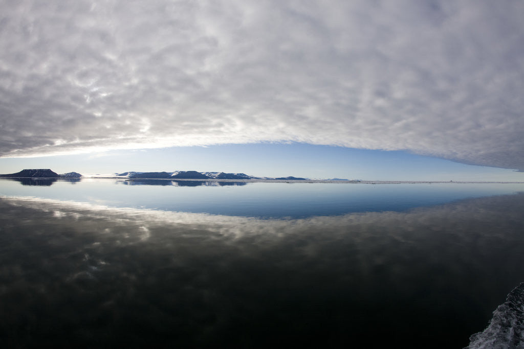 Detail of Reflection of Low Clouds in Calm Sea at Edgeoya Island by Anonymous