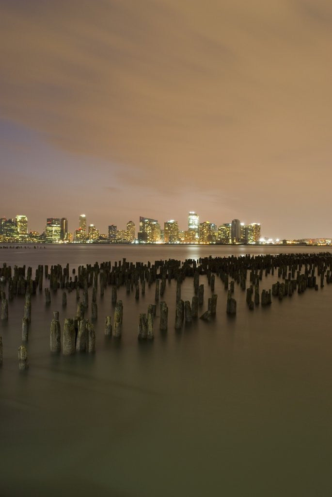 Detail of View of Jersey City from Manhattan by Anonymous