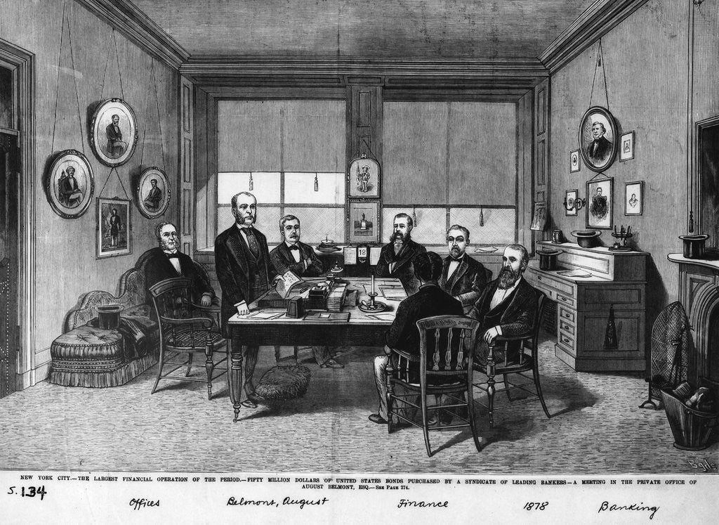 Detail of August Belmont by Anonymous