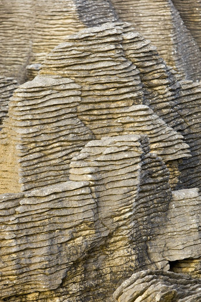 Detail of Pancake Rocks on South Island by Anonymous