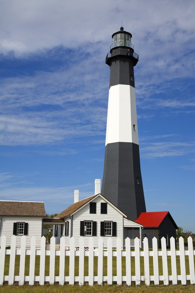 Detail of Tybee Island Lighthouse in Savannah by Corbis