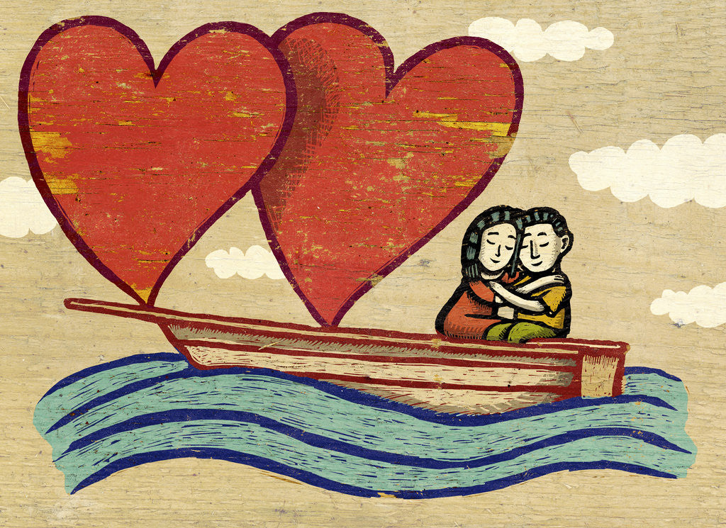 Detail of A Young Couple in Love by Anonymous