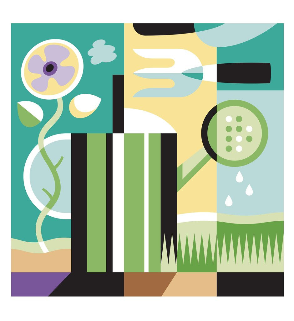 Detail of Gardening by Anonymous