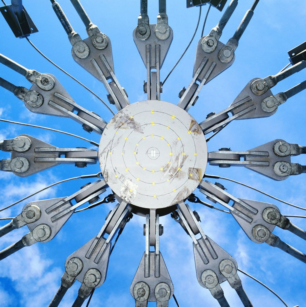 Detail of Apex of Roof Structure During Construction of Millennium Dome by Anonymous