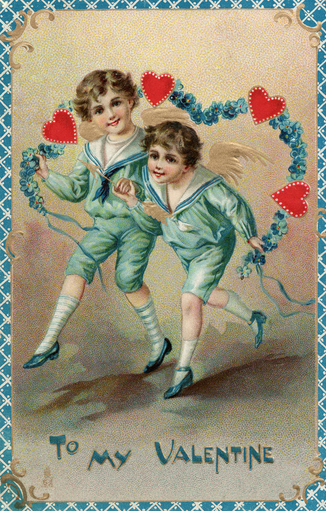 Detail of To My Valentine Postcard by Anonymous