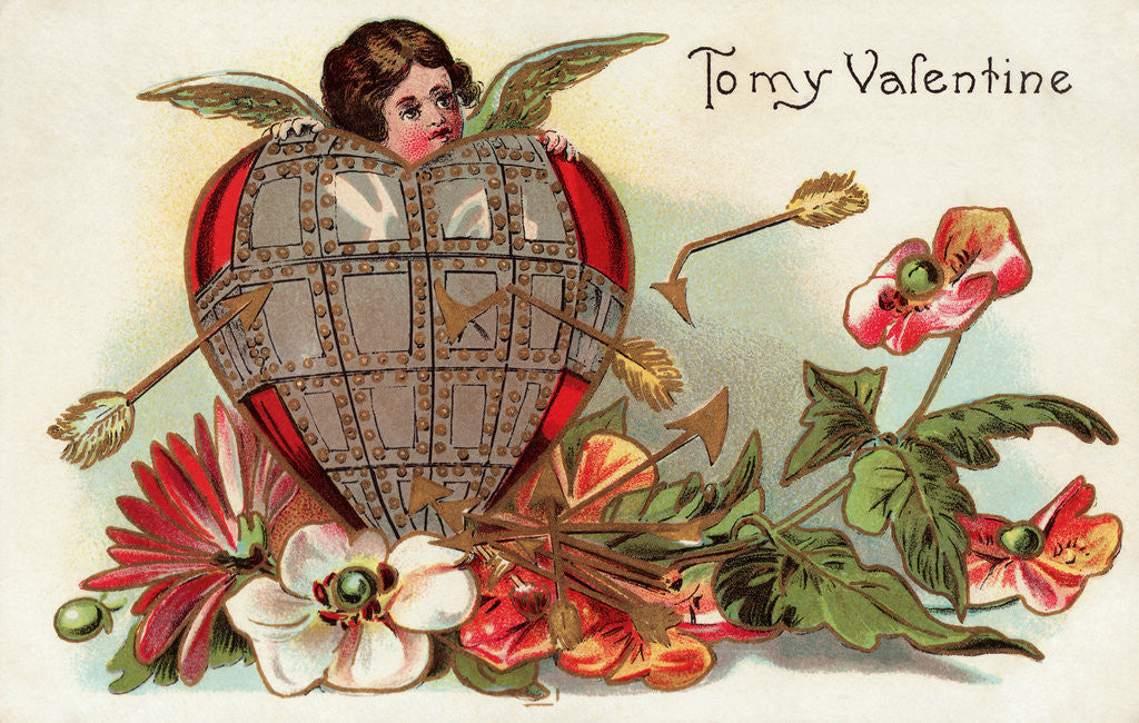 Detail of To My Valentine Postcard by Anonymous