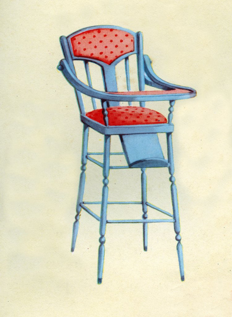 Detail of Illustration of highchair by Anonymous