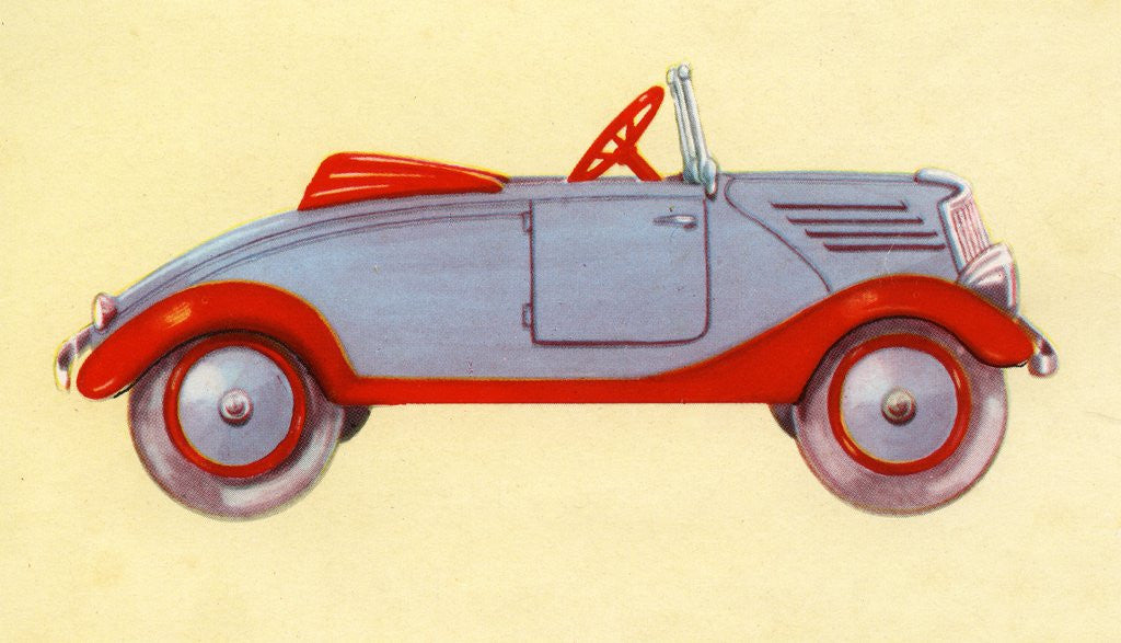 Detail of Illustration of toy car by Anonymous