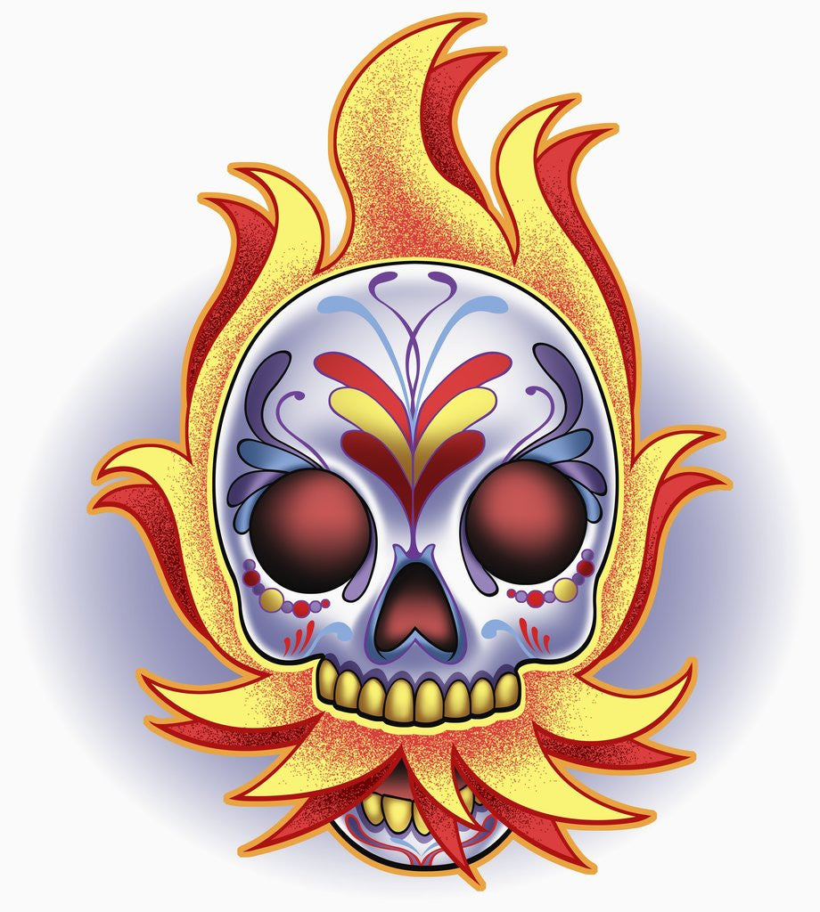 Detail of Day of the Dead skull by Anonymous