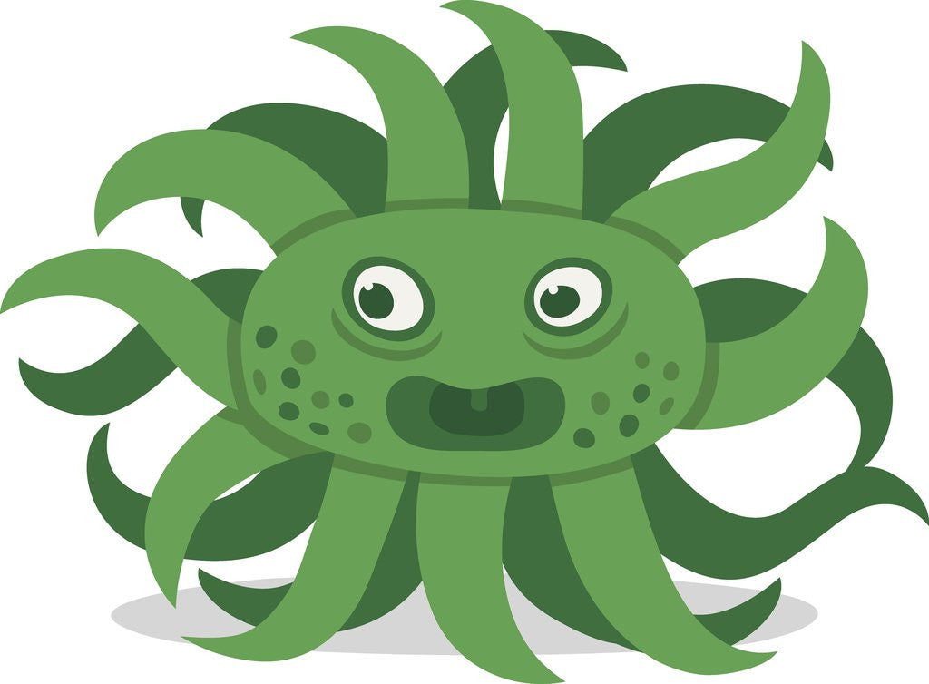 Detail of Green monster by Anonymous