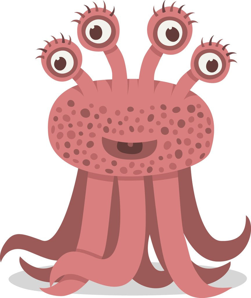 Detail of Pink monster by Anonymous