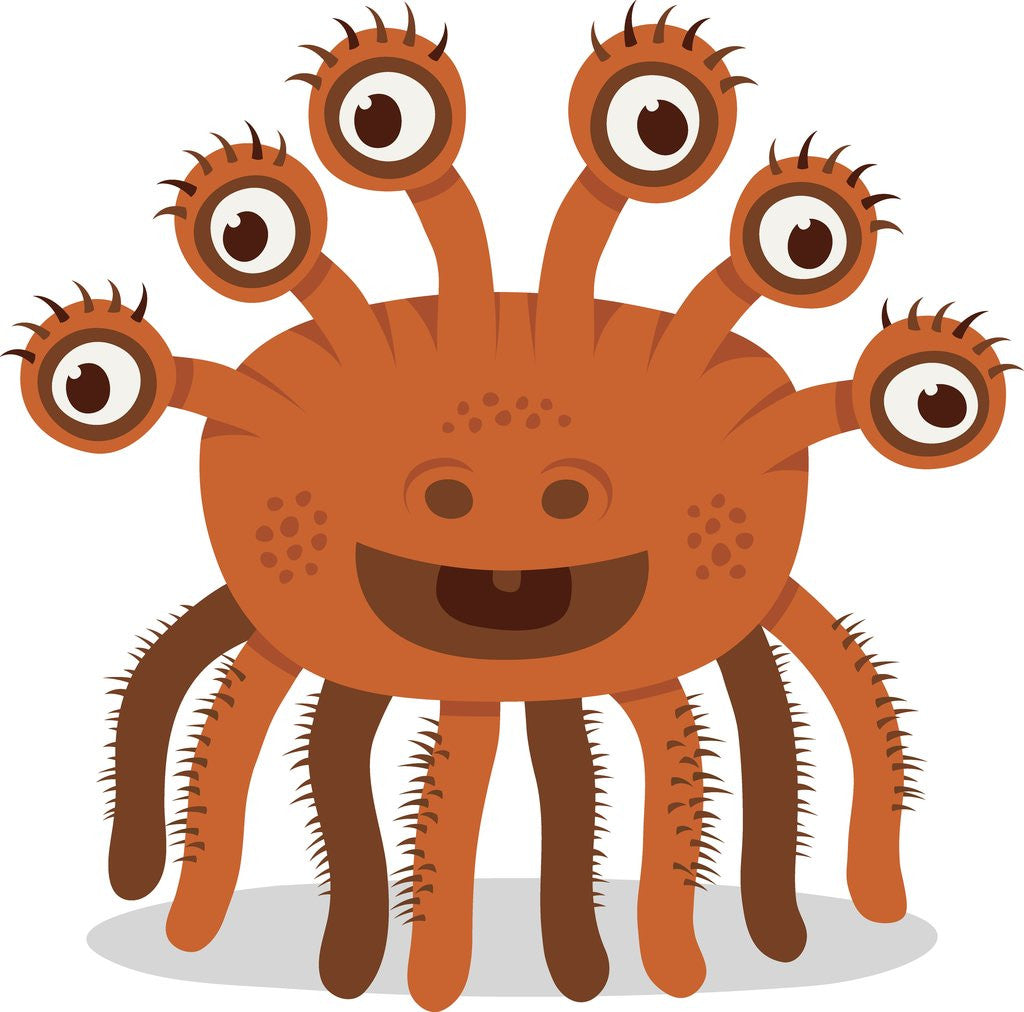 Detail of Orange monster by Anonymous