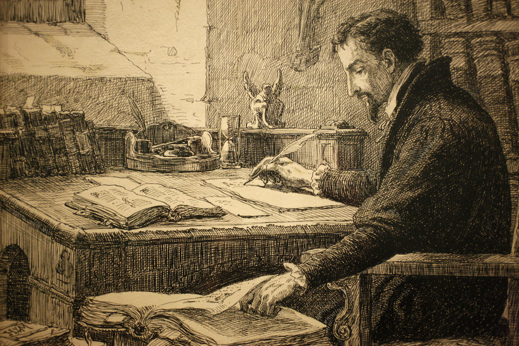 Detail of John Calvin by Anonymous