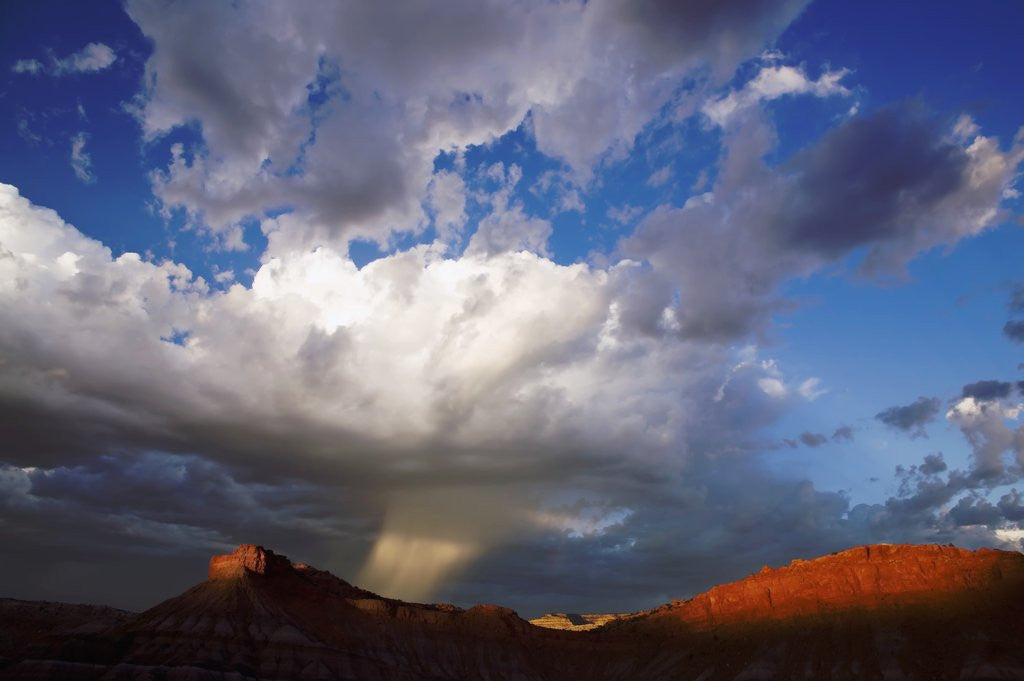 Detail of Hail Storm above Red Rock by Anonymous