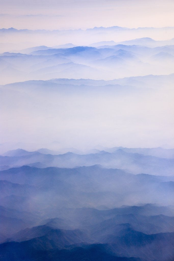 Detail of Misty mountain range by Anonymous