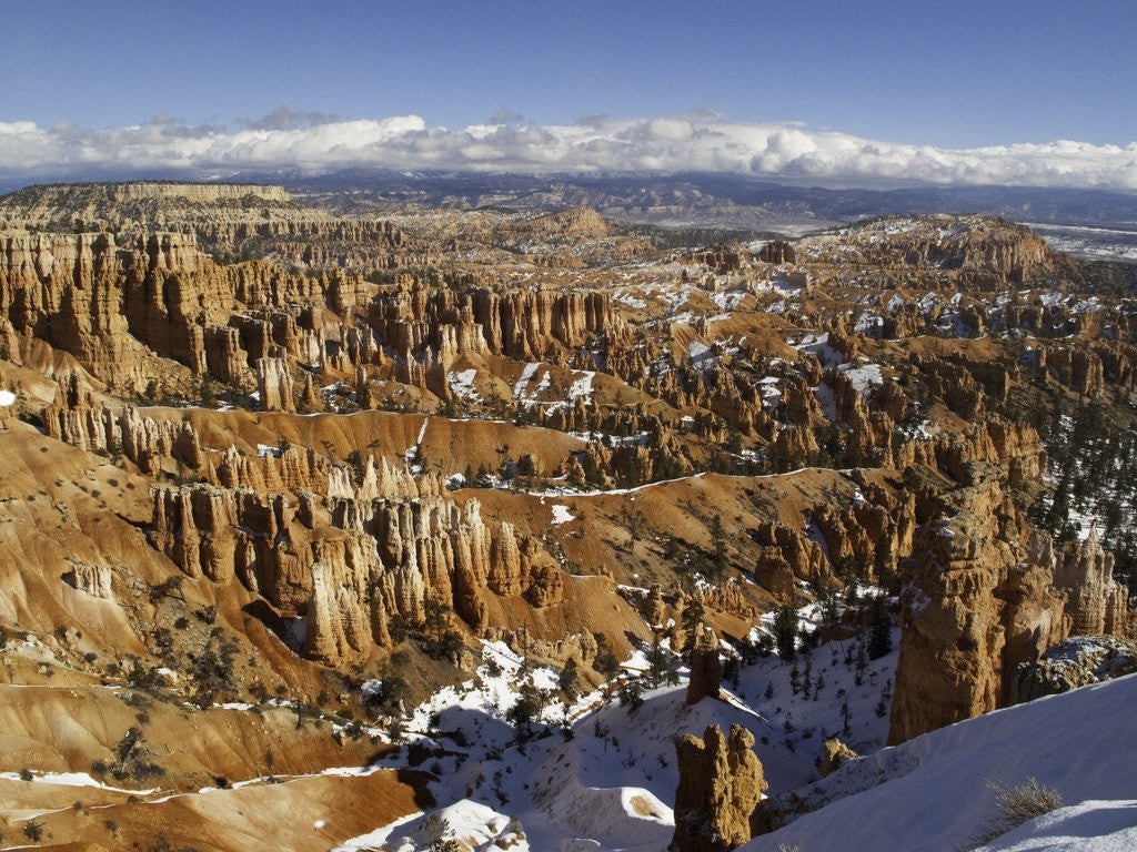 Detail of Snow at Sunset Point in Bryce Canyon National Park by Anonymous