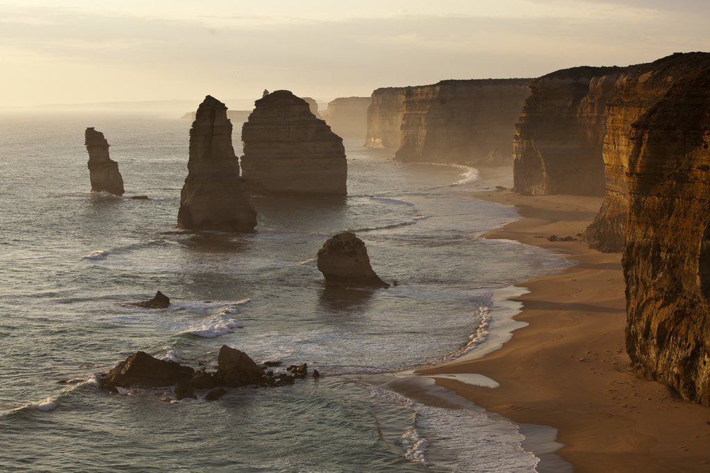 Detail of Twelve Apostles sea stacks in Australia by Anonymous
