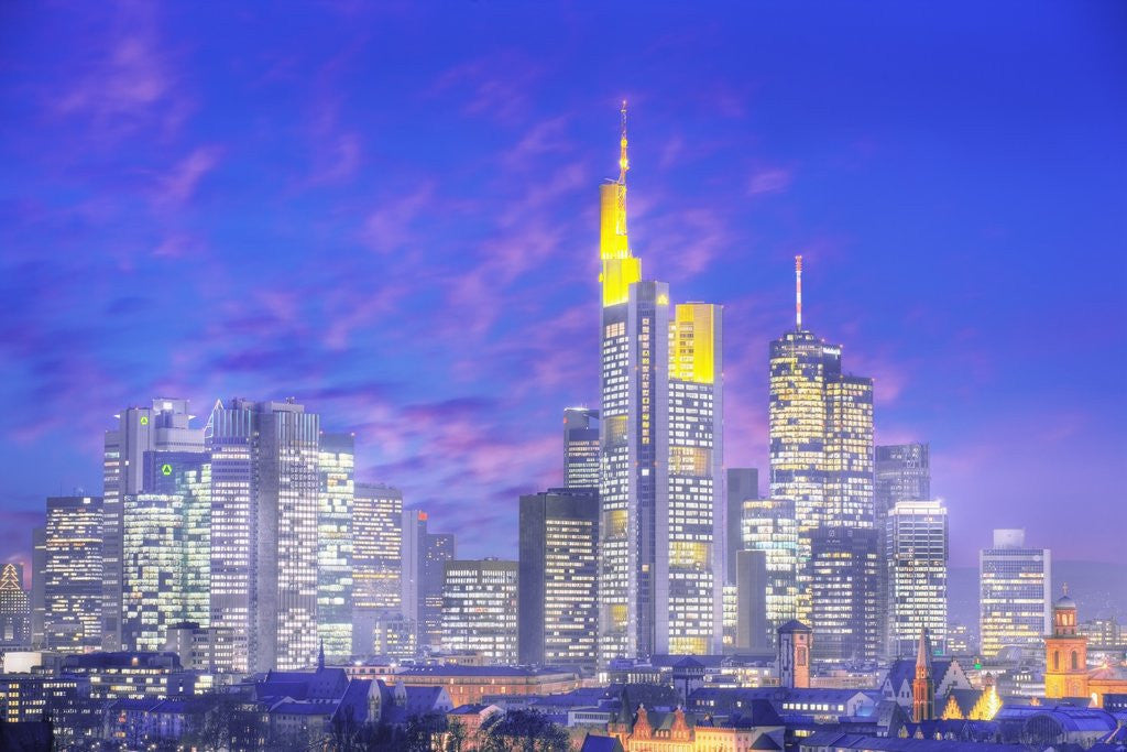 Detail of Skyscrapers in Frankfurt by Anonymous