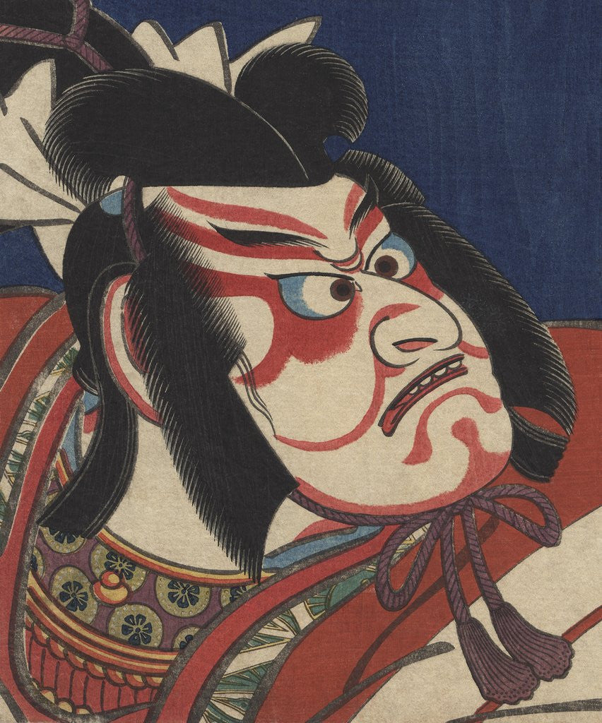 Detail of Detail of Two Kabuki Actors by Toyokuni III