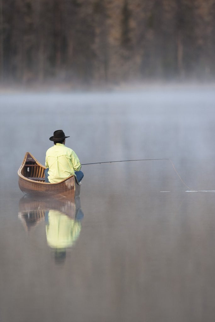 Detail of Man fishing by Anonymous