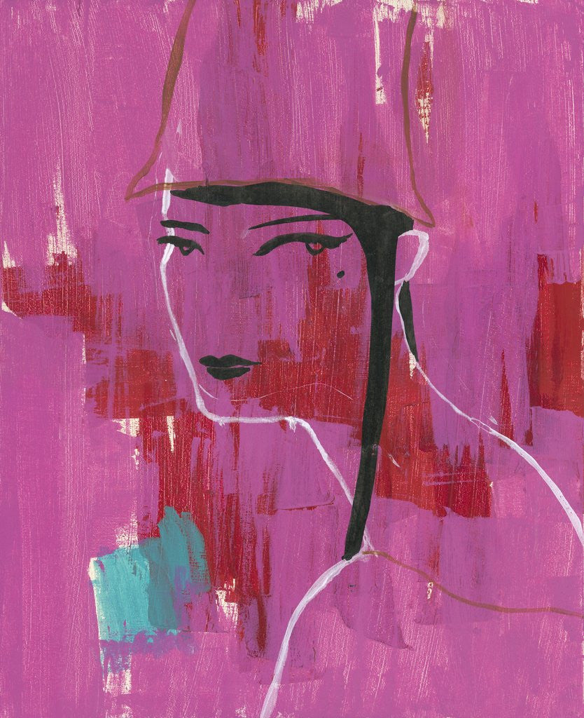 Detail of Silhouette Against a Pink Background by Anonymous