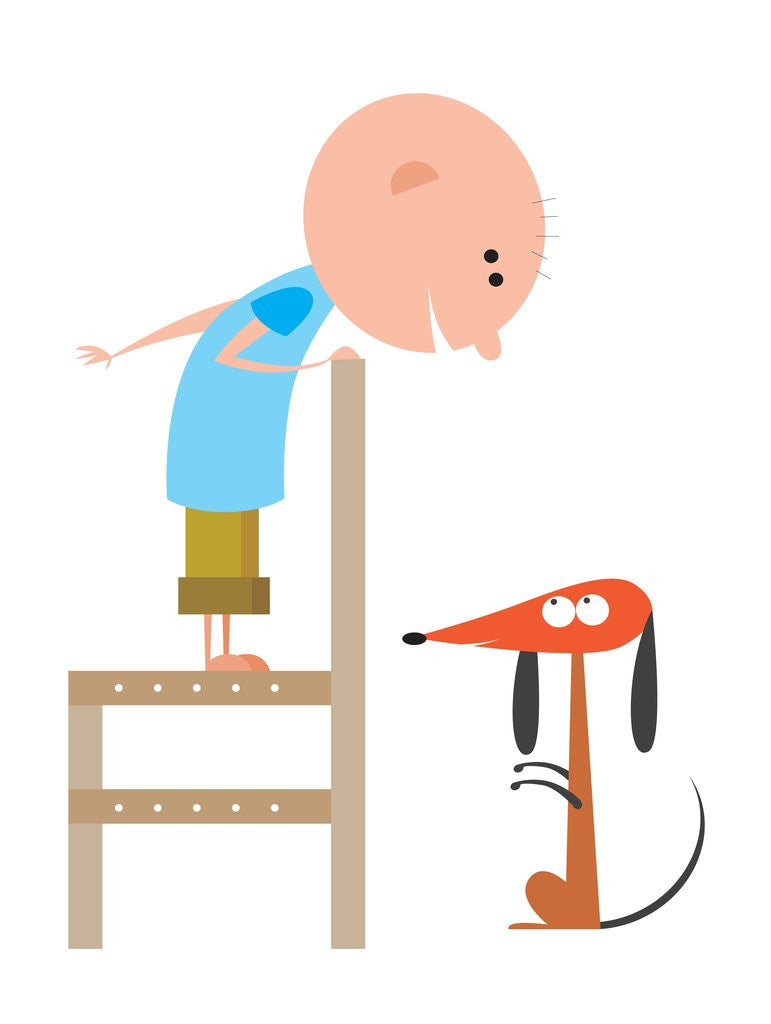 Detail of A Boy and his Dog by Anonymous