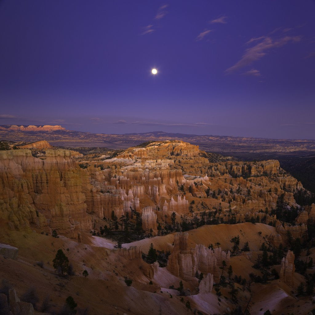 Detail of Moonrise over Bryce Canyon National Park by Anonymous