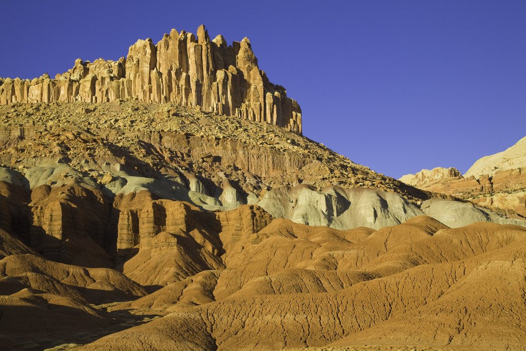 Detail of Castle and Fluted Wall Formations in Capitol Reef National Park by Anonymous